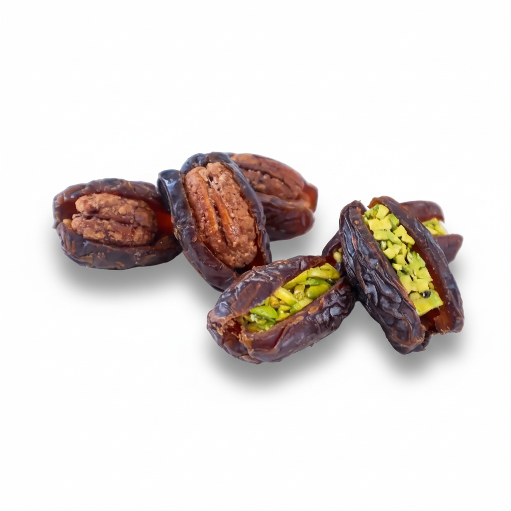 Medjool Dates Stuffed with Pistachio & Pecan