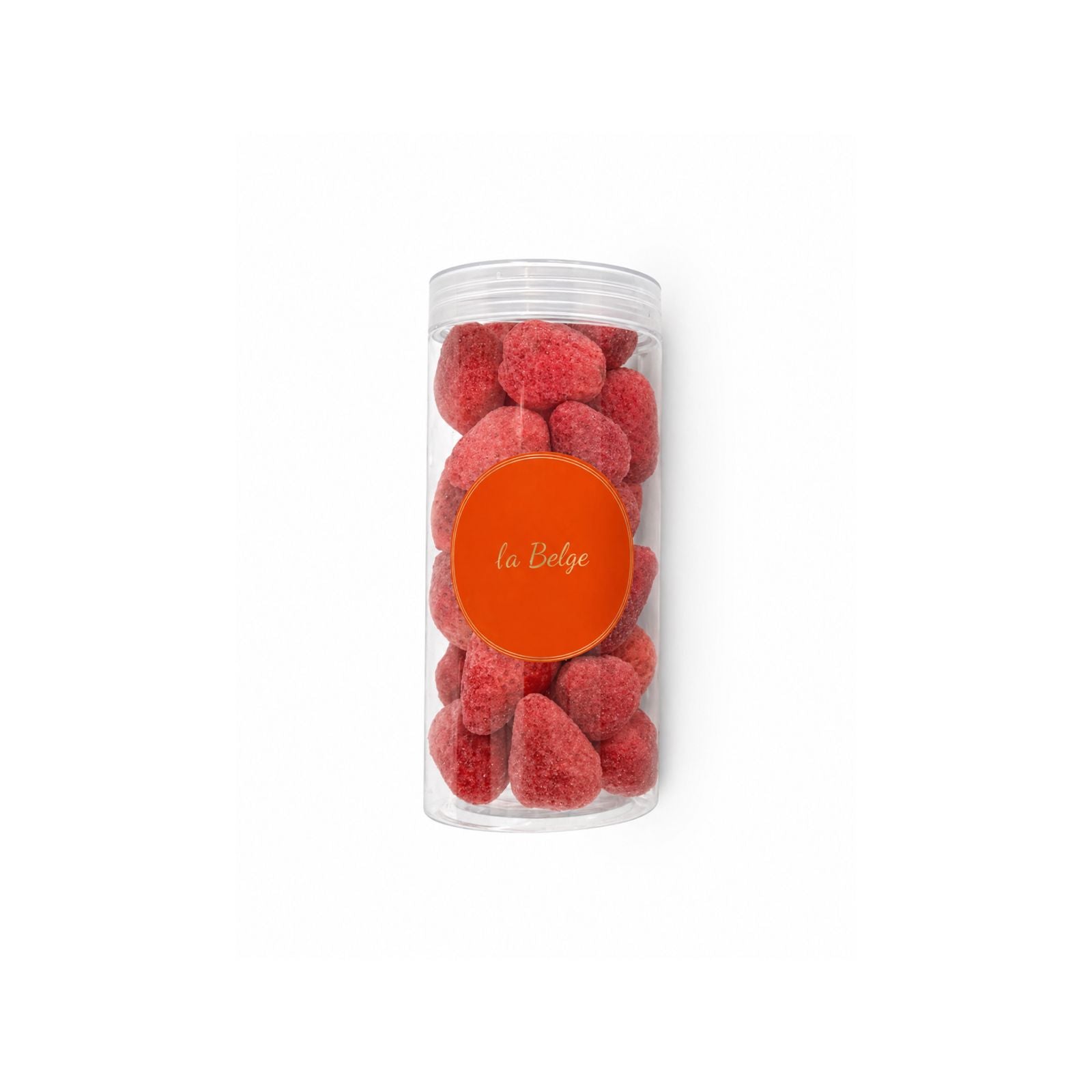 La Belge freeze dried strawberries in packaging