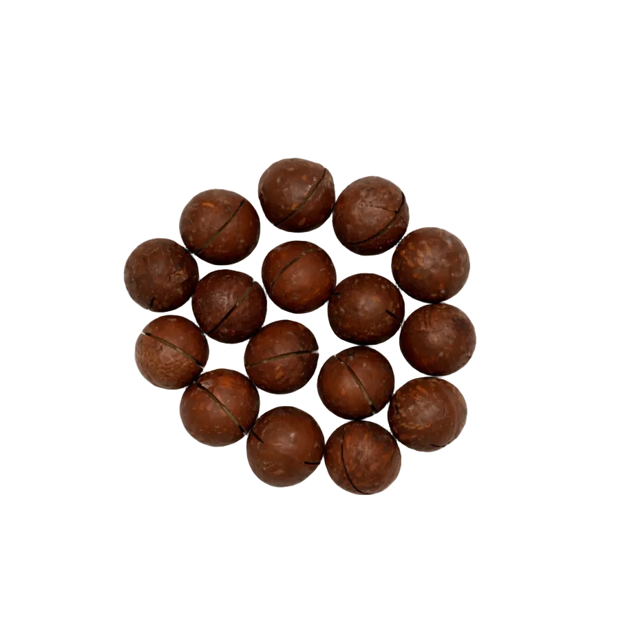 Macadamia nuts in shell from La Belge
